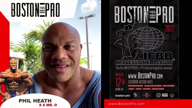 Phil Heath invites everybody to the Boston Pro