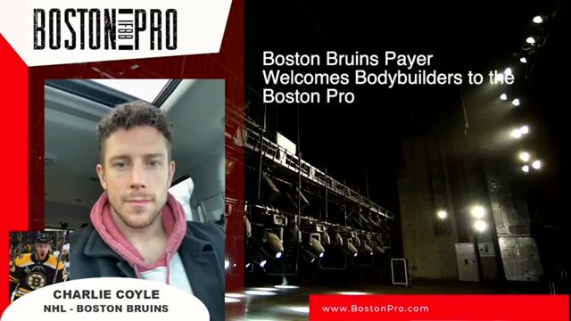 Boston Bruin's Payer welcomes Bodybuidlers to March 12 IFBB Boston Pro
