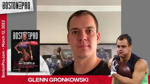 G Gronkowski showing support for IFBB Pro Eli Fernandez