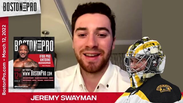 Shoutout to Antoine Weatherspoon from Boston Bruins Jeremy Swayman